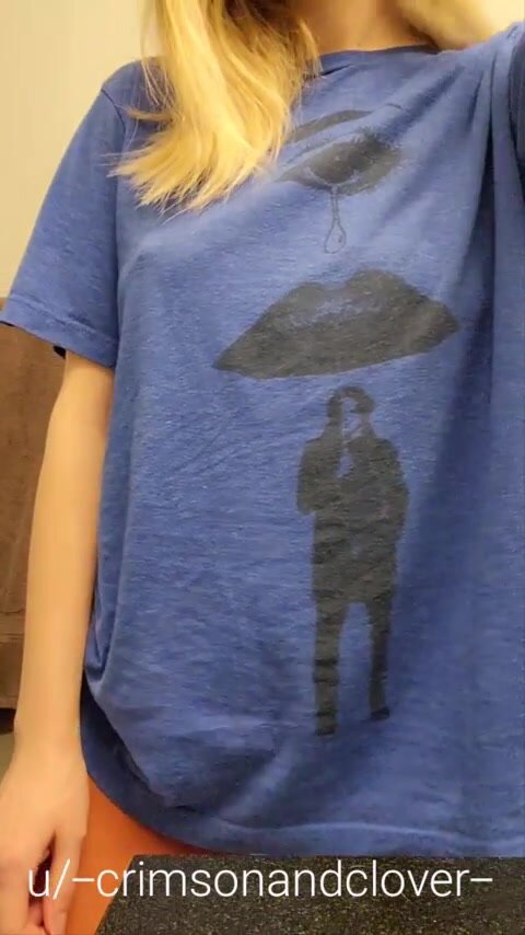 Hubby's shirt makes for a fun reveal