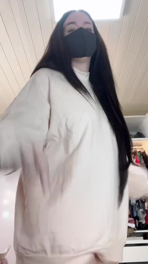 Guys don't even know what I am hiding with this hoodie