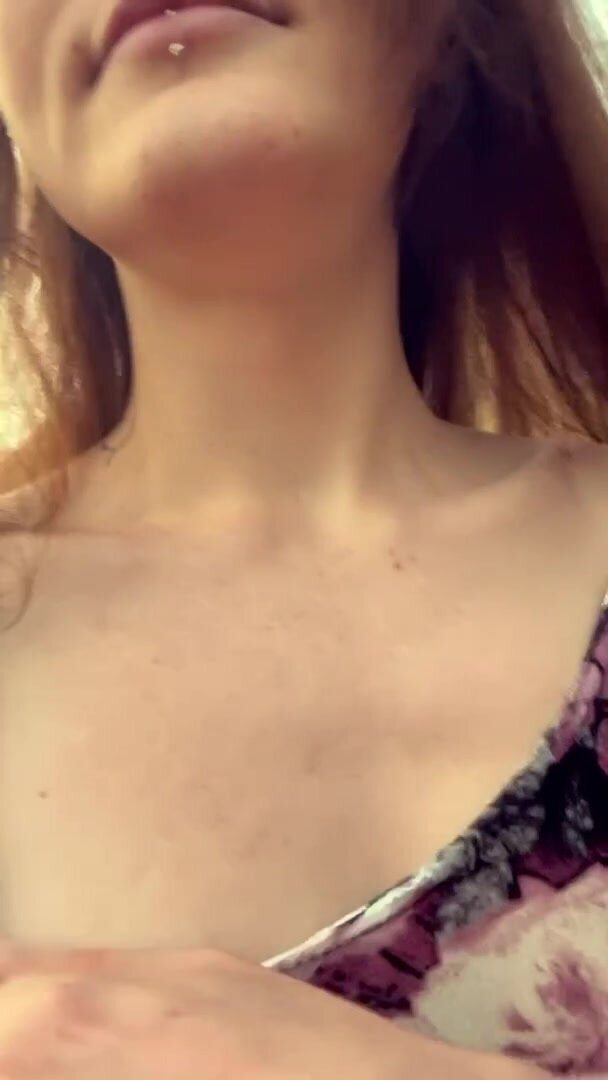 Out for a little walk.. Caged and Plugged like a good girl ;) xx