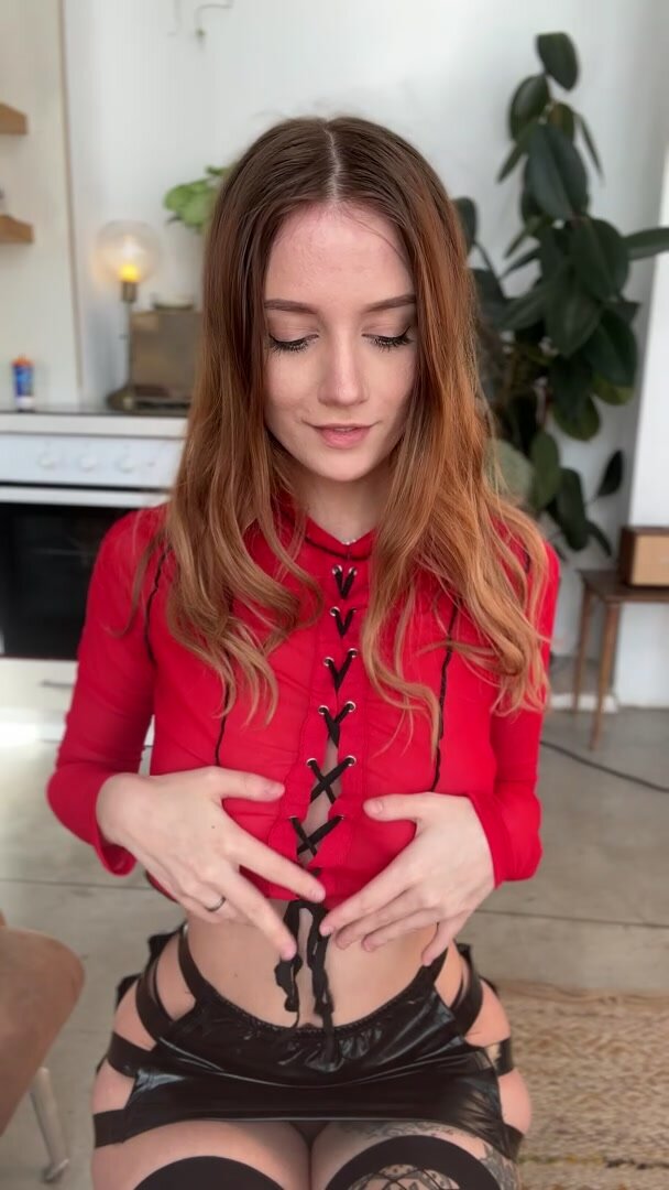 My boobs are peeking out of my sexy outfit