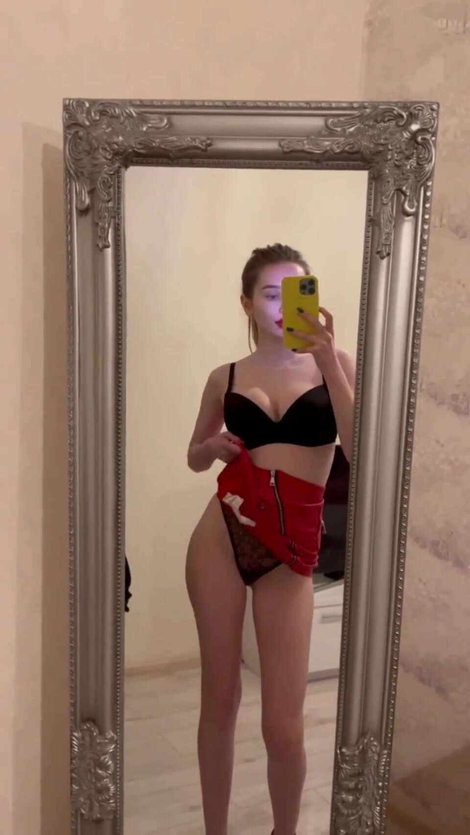 Have a surprise under skirt for you