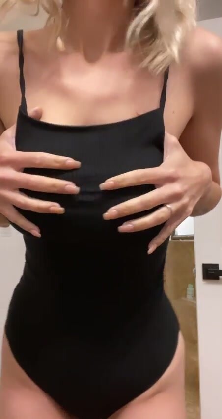 The perfect milf tits for you to suck on